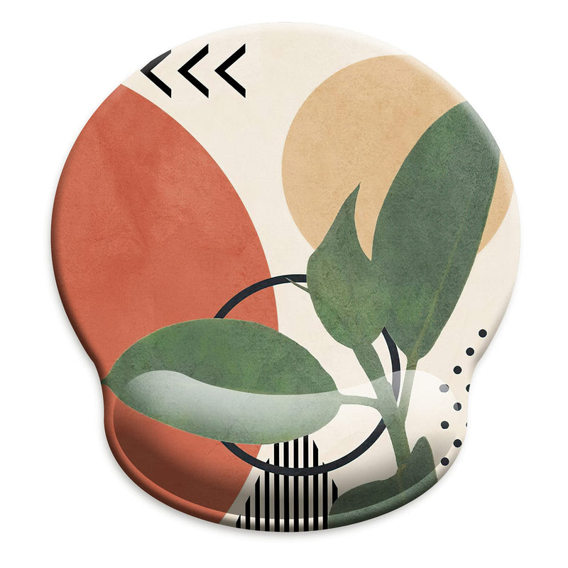 [Australia - AusPower] - HOPONY Ergonomic Mouse Pad with Wrist Support Gel Mouse Pad with Wrist Rest, Comfortable Computer Mouse Pad for Laptop, Pain Relief Mousepad with Non-Slip Rubber Base, 9 x 10 in,Modern Abstract Modern Abstract 