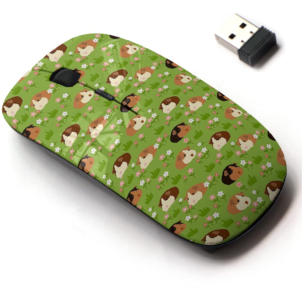 [Australia - AusPower] - 2.4G Wireless Mouse with Cute Pattern Design for All Laptops and Desktops with Nano Receiver - Adorable pet Guinea Pig Cavy 