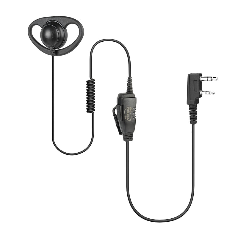 [Australia - AusPower] - The Comm Guys 1-Wire D-Ring Earpiece and Mic Headset, Compatible with Kenwood 2-Pin Two Way Radios, NX-340 TK-3402 TK-2170 TK-3312 TK-3360 TK-2312 NX-P1200 and NX-P1300 