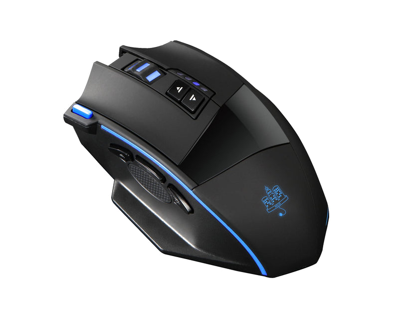 [Australia - AusPower] - MOJO Silent Dual Mode Wireless Rechargeable Gaming Mouse - Ultra Fast Tournament Level Performance Mouse for PC Gaming w/ Adjustable DPI (1000 - 4800), Custom Software, Macros, and More Dual Mode Rechargeable 