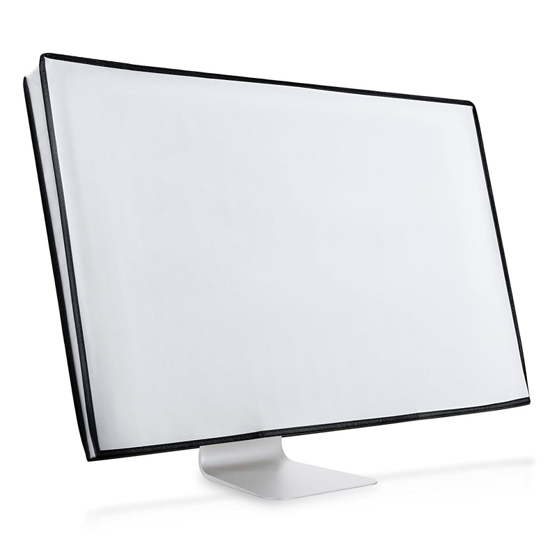 [Australia - AusPower] - kwmobile Monitor Cover Compatible with 24-26" Monitor - Monitor Cover Dust PC Screen Protector - White 