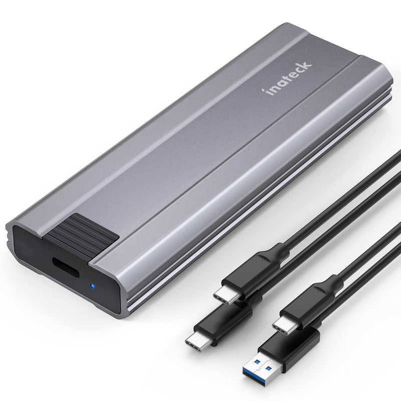 [Australia - AusPower] - Inateck NVMe Enclosure for M.2 NVMe and SATA SSDs, USB 3.2 Gen 2 Type C,FE2026 Space Gray 