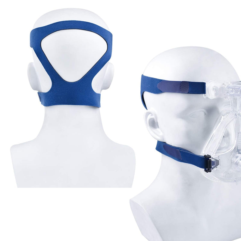 [Australia - AusPower] - 2PCS Headgear Strap Compatible with Most Mask, Universal Comfortable and Elasticity Replacement Headgear for Achieving Good Seal, Blue 