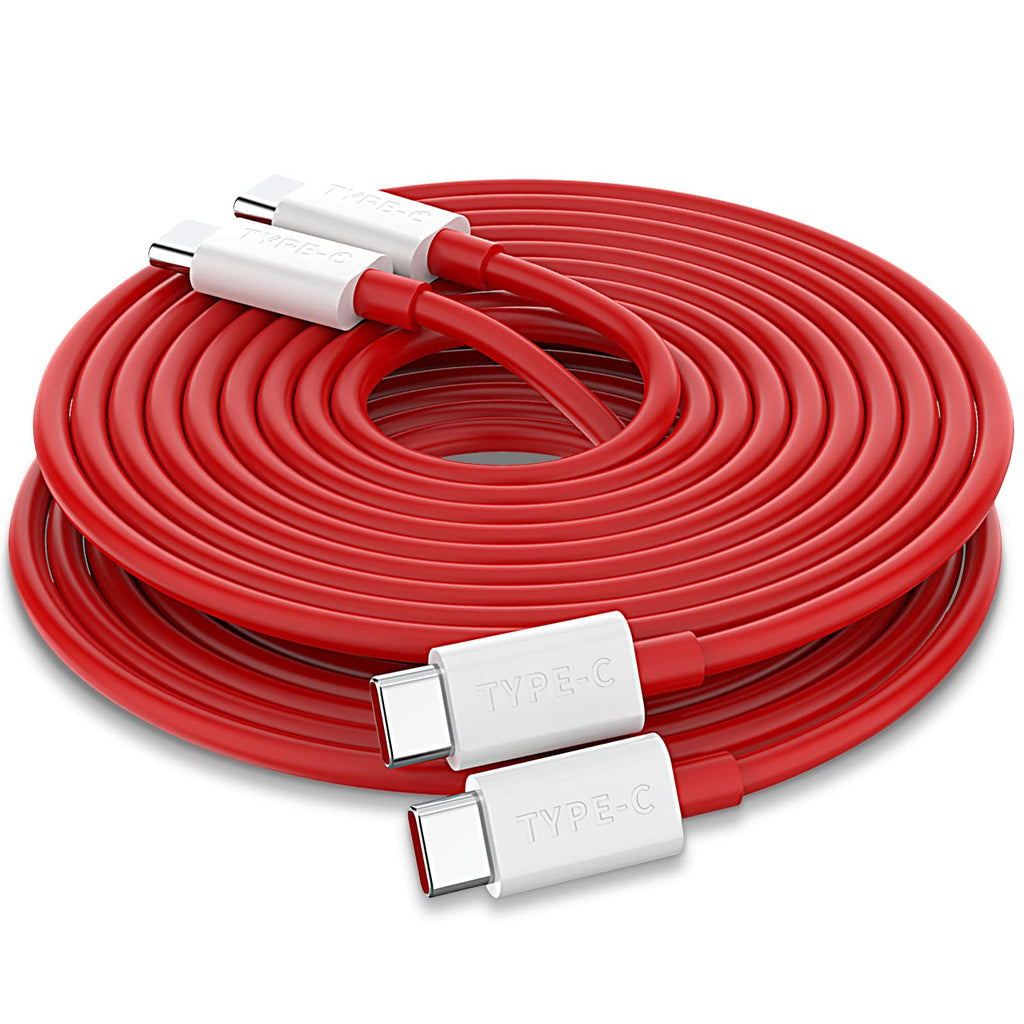 [Australia - AusPower] - USB C to USB C Cable for OnePlus 9 Pro, 2 Pack 6.6ft APETOO Type C Charger Warp Charge Dash Charge USB C Cable 6.5A USB-C Long Super Fast Charging Cord for iPad Pro iPad Air 4 OnePlus 8T 8 Pro 7T 2m 
