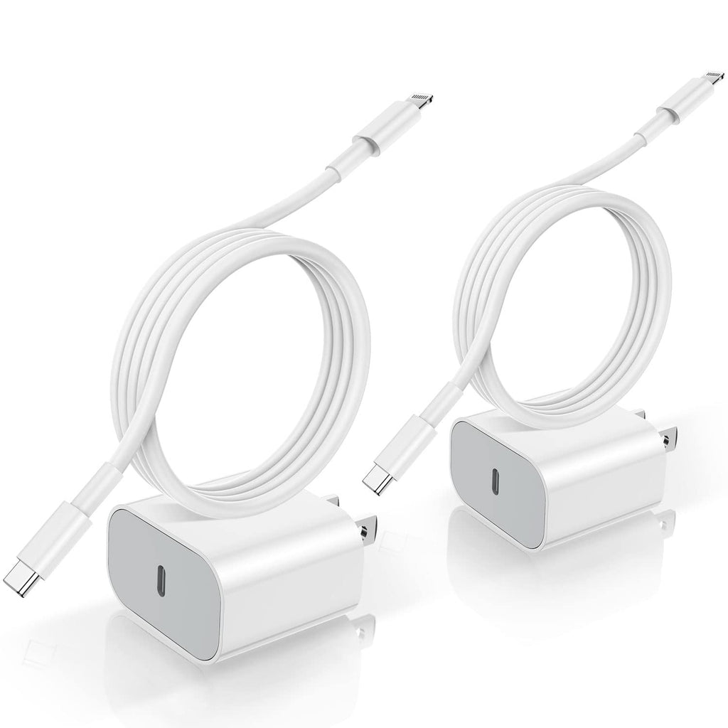 [Australia - AusPower] - iPhone 13 Fast Charger, Apple Super Fast Charging Block with USB C to Lightning Cable 6ft, 20W iPhone Charger Block USB C Power Adapter Wall Plug for iPhone 13 Pro Max/12 Mini/12 Pro Max/11/iPad 2M 