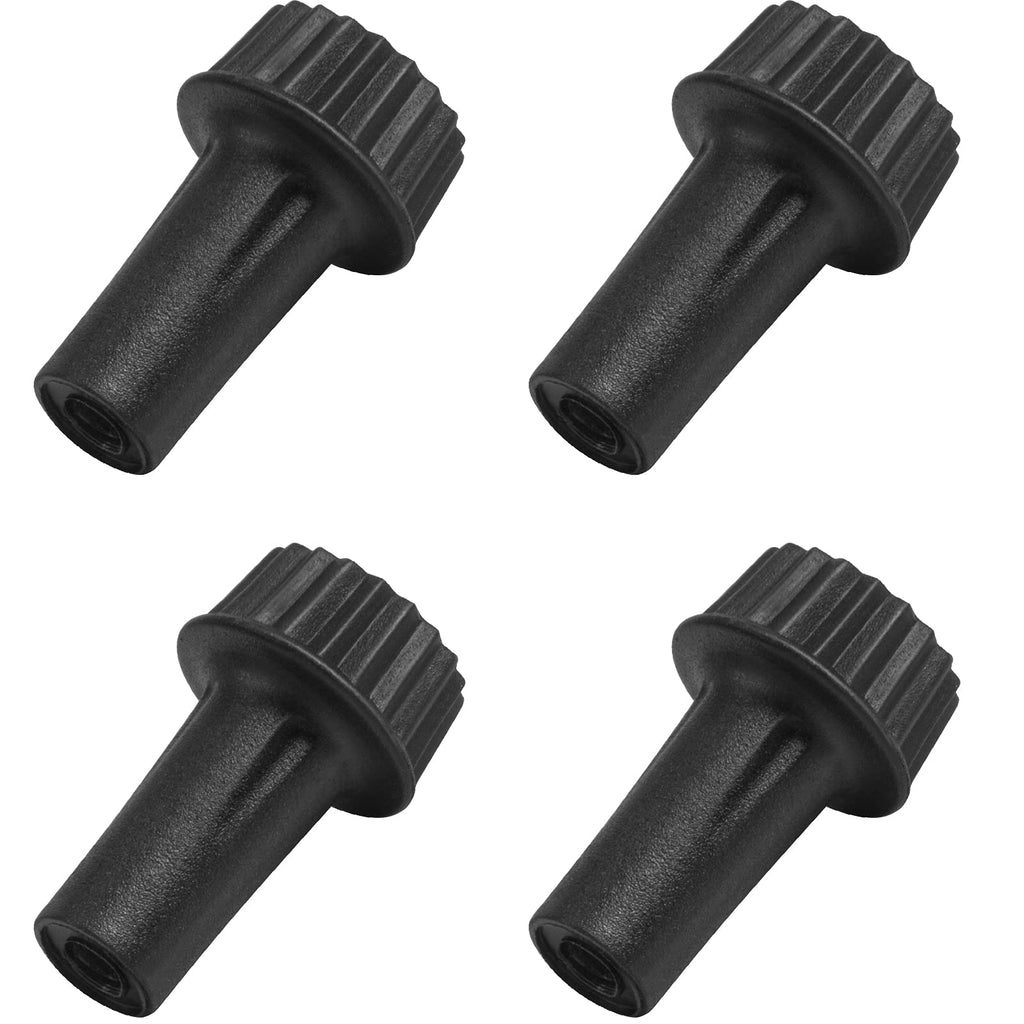 [Australia - AusPower] - DiCUNO Light Lamp Turn On/Off Switch Knobs Replacement, Black, Standard Size, 4 Packs 4pcs-20mm 