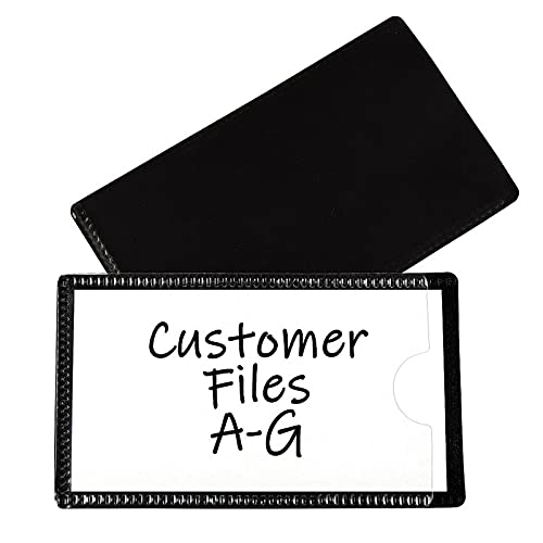 [Australia - AusPower] - C-Line Slap 'N Go Magnetic Holders, Side Load, 4-1/4 x 2-1/2, Black, Pack of 10 