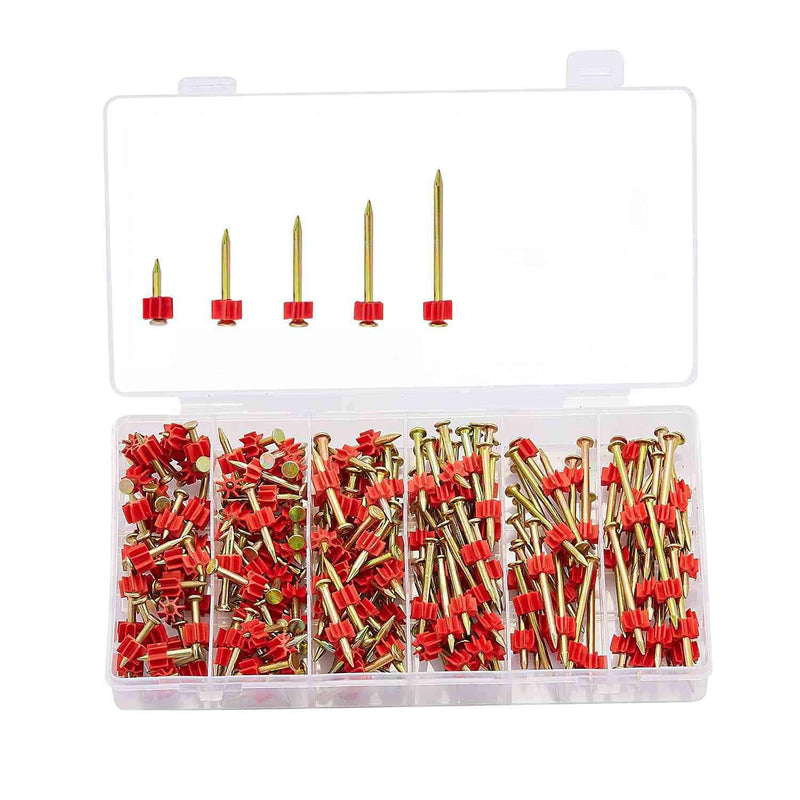 [Australia - AusPower] - Pronese Masonry Nails Set Galvanized Anti-corrosion Nails for Wood & Cement, Hardware Accessories Fasteners for DIY and Home Maintenance(Boxed 200 pcs) 200pcs 