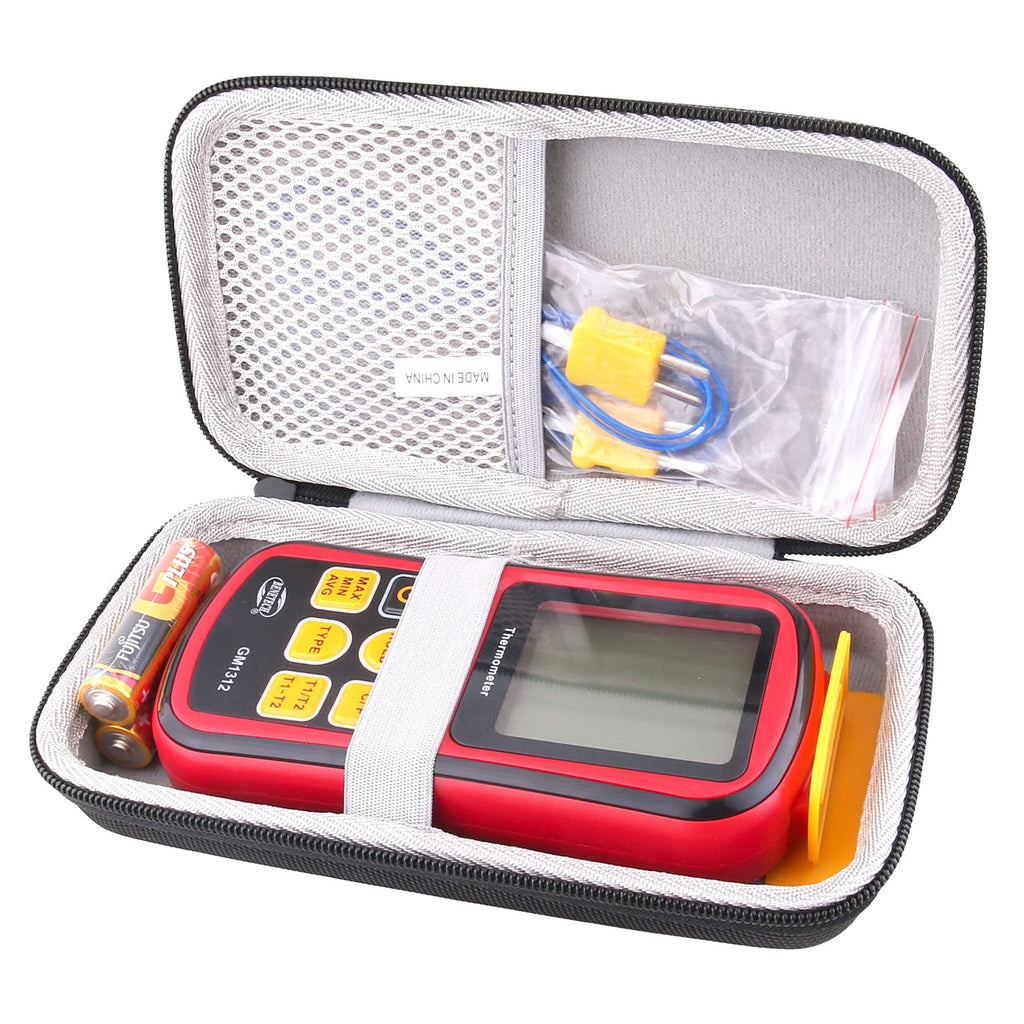 [Australia - AusPower] - JINMEI Hard EVA Carrying Case Compatible with Kamtop/Proster Digital Thermometer Dual Channel Thermometer. 