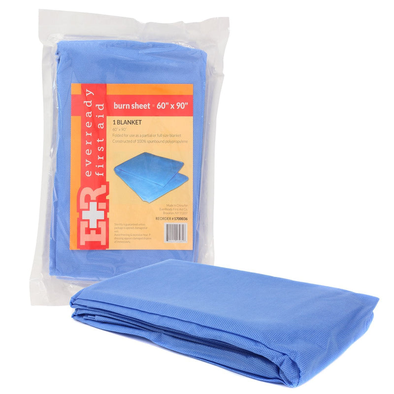 [Australia - AusPower] - Ever Ready First Aid Sterile Burn Sheet Blanket – 60”x 90” (6 Count) 6 