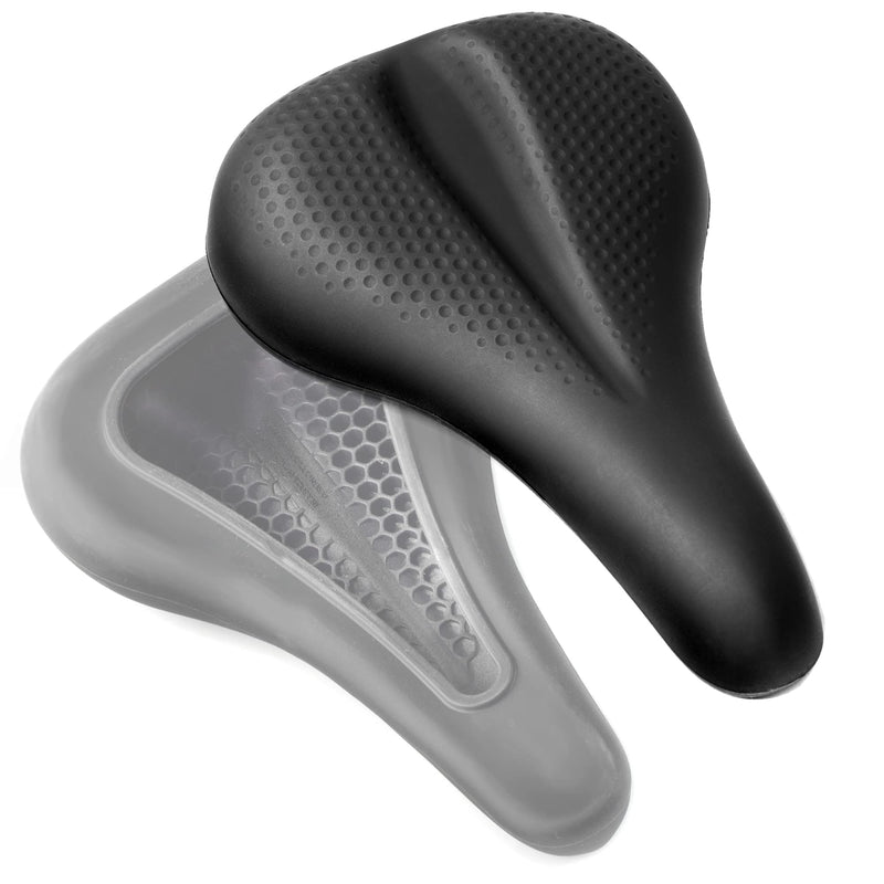 [Australia - AusPower] - Delta Cycle & Home hexAir Peloton Seat Cushion - Instant Response, Pressure Reducing hexAir Grid Technology - Not Padded Gel - Bicycle Seat Cushion for Road, Mountain, and All Indoor Exercise Bikes Racing Black 