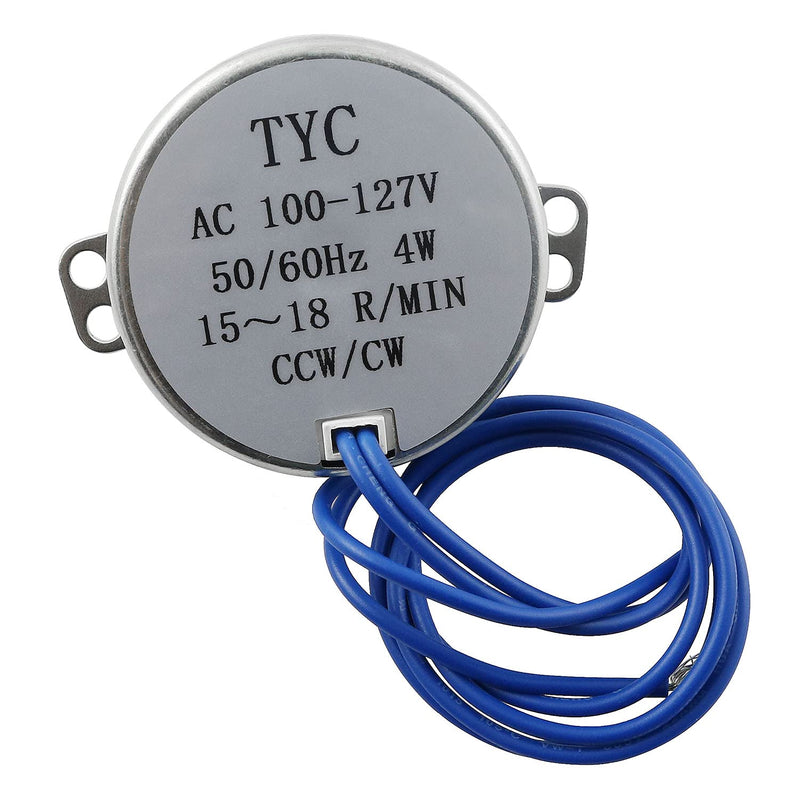 [Australia - AusPower] - Longdex TYC-50 Synchronous Motor 15-18 RPM CW/CCW AC110V 4W Synchron Electric Motor with 7mm Shaft Dia 