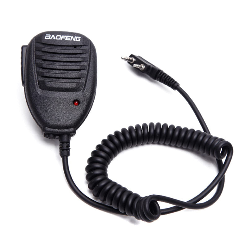 [Australia - AusPower] - HTDZ Speaker Microphone for Baofeng Two Way Radio, Shoulder Mic Compatible with Kenwood TYT Wouxun Walkie Talkie, Black, 2.17x1.18x0.9in 