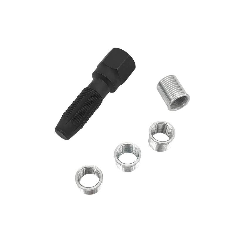 [Australia - AusPower] - ZKTOOL 14mm Cylinder Head Rethreaded Kit, Spark Plug Thread Repair Kit,14mm Reamer Cylinder Thread Repair Tool,Spark Plug Rethreader Kit,4 Thread Insert. M14 x 1.25 