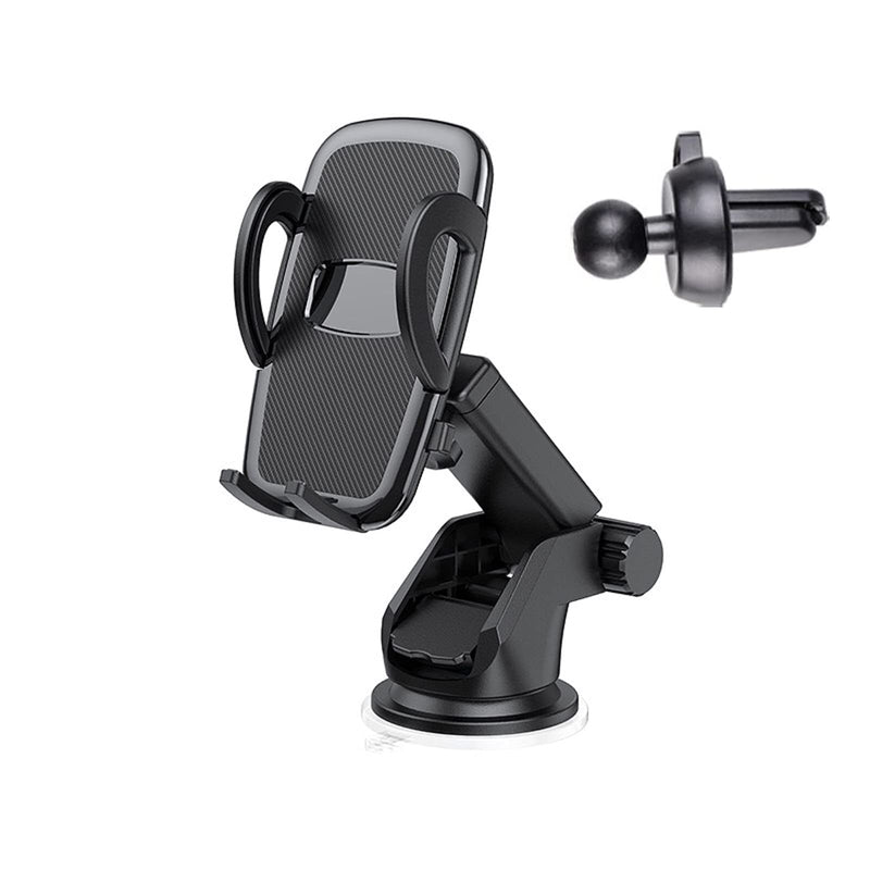 [Australia - AusPower] - Universal Car Cell Phone Holder,Car Phone Support,Phone Mount Dashboard Windshield Air Vent Adjustable Arm Mobile Phone Car Mount Cradles Fit for iPhone Galaxy All Phones 