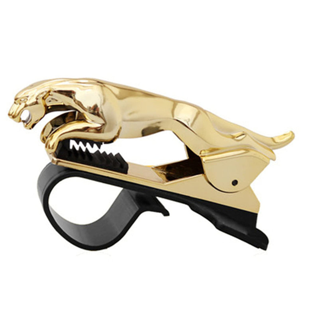 [Australia - AusPower] - Leopard car Mobile Phone Bracket, can be Used for Mobile Phone Navigation and car Decoration… Gold 