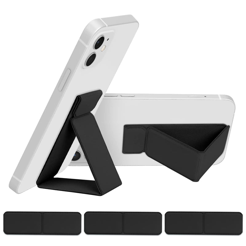 [Australia - AusPower] - FYY Phone Kickstand (3 Pack) [Vertical & Horizontal Stand] Ultra Slim Phone Stand & Finger Holder for iPhone 13 12 Pro 11 Pro Max XS Max XR X 8 7 Galaxy S20 Ultra S20+ S10 Plus S10e Note 20 Black 