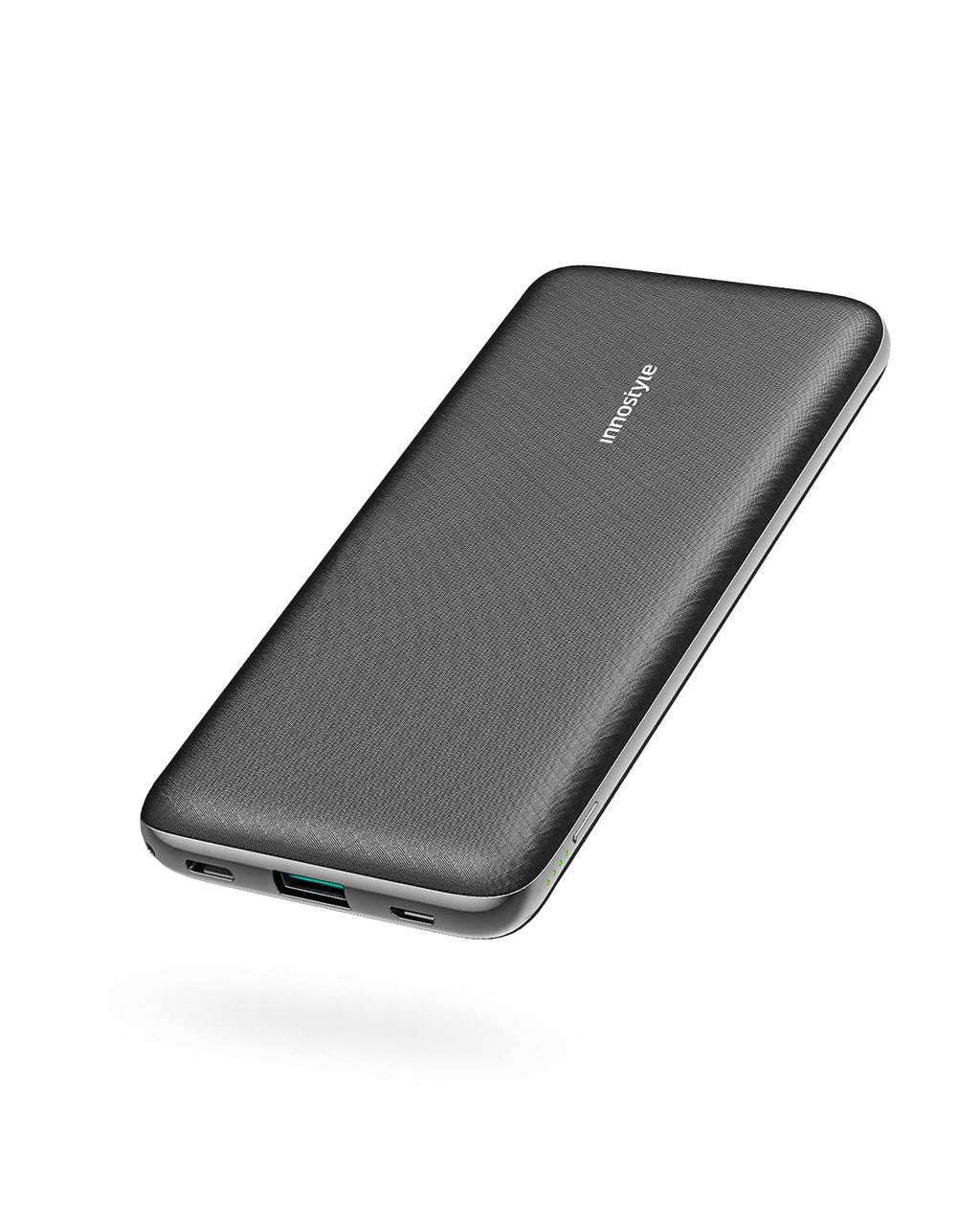 [Australia - AusPower] - Portable Charger, INNOSTYLE 10000mAh Multiport Input and Output Power Bank, PD/QC Fast Charging Compatible with iPhone, Samsung, Pixel and More（Black） 
