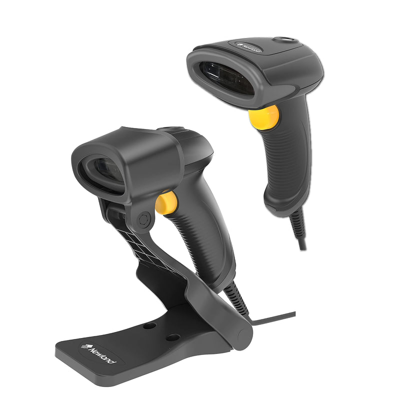 [Australia - AusPower] - Newland HR11 1D Handheld Barcode Scanner with Stand 1D USB Wired CCD Bar Code Reader Extremely Fast and Precise Auto Scan for Windows/Mac/iOS/Android/Linux/POS 