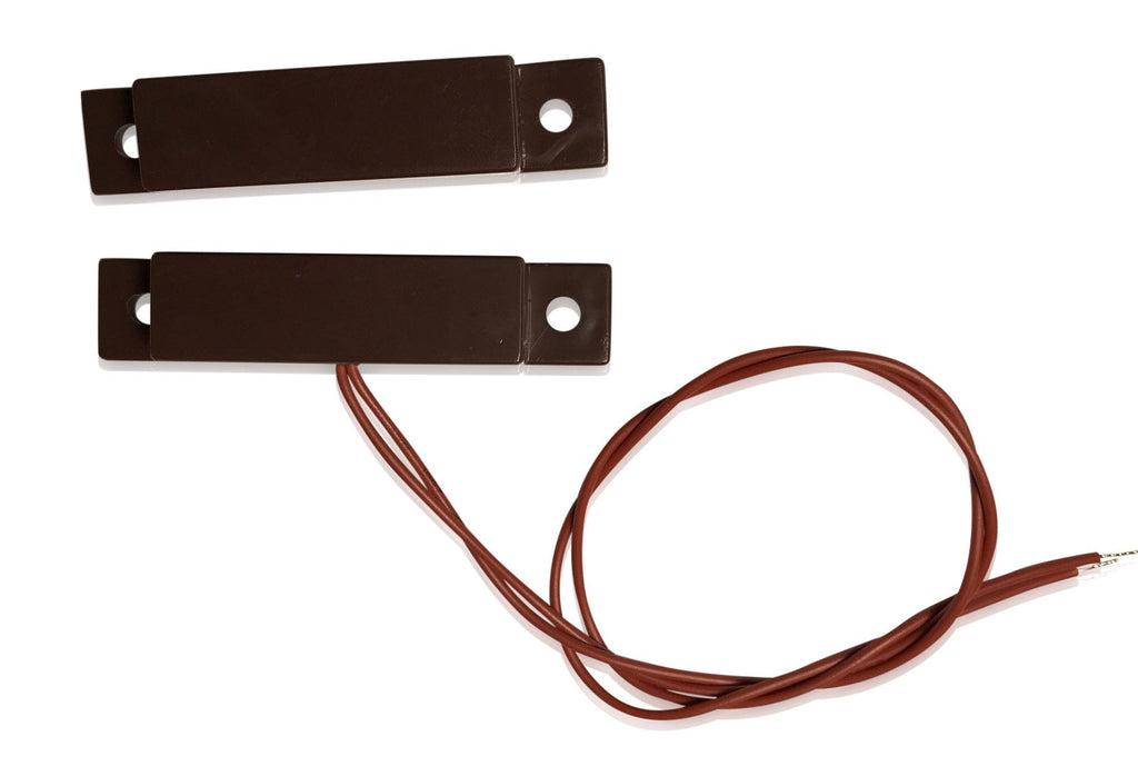 [Australia - AusPower] - Panopticon Tech 1 pcs Brown Wired Door Contacts Surface Mount NC Security Alarm Door Window Sensors.These ¾ in Door Contact Position switches DCS Work with All Access Control and Burglar Alarm System 