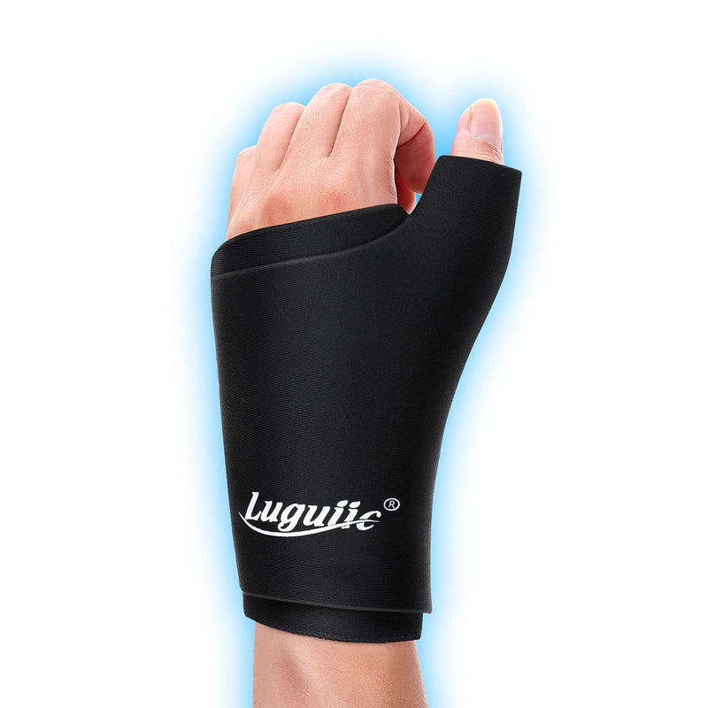 [Australia - AusPower] - Luguiic Wearable Thumb Wrist Ice Pack-Hot Cold Compress Hand Finger Ice Pack,Reusable for Injuries,Carpal Tunnel,Arthritis,Tendonitis,De Quervain's Tenosynovitis, Swelling & Bruises Large/X-Large 