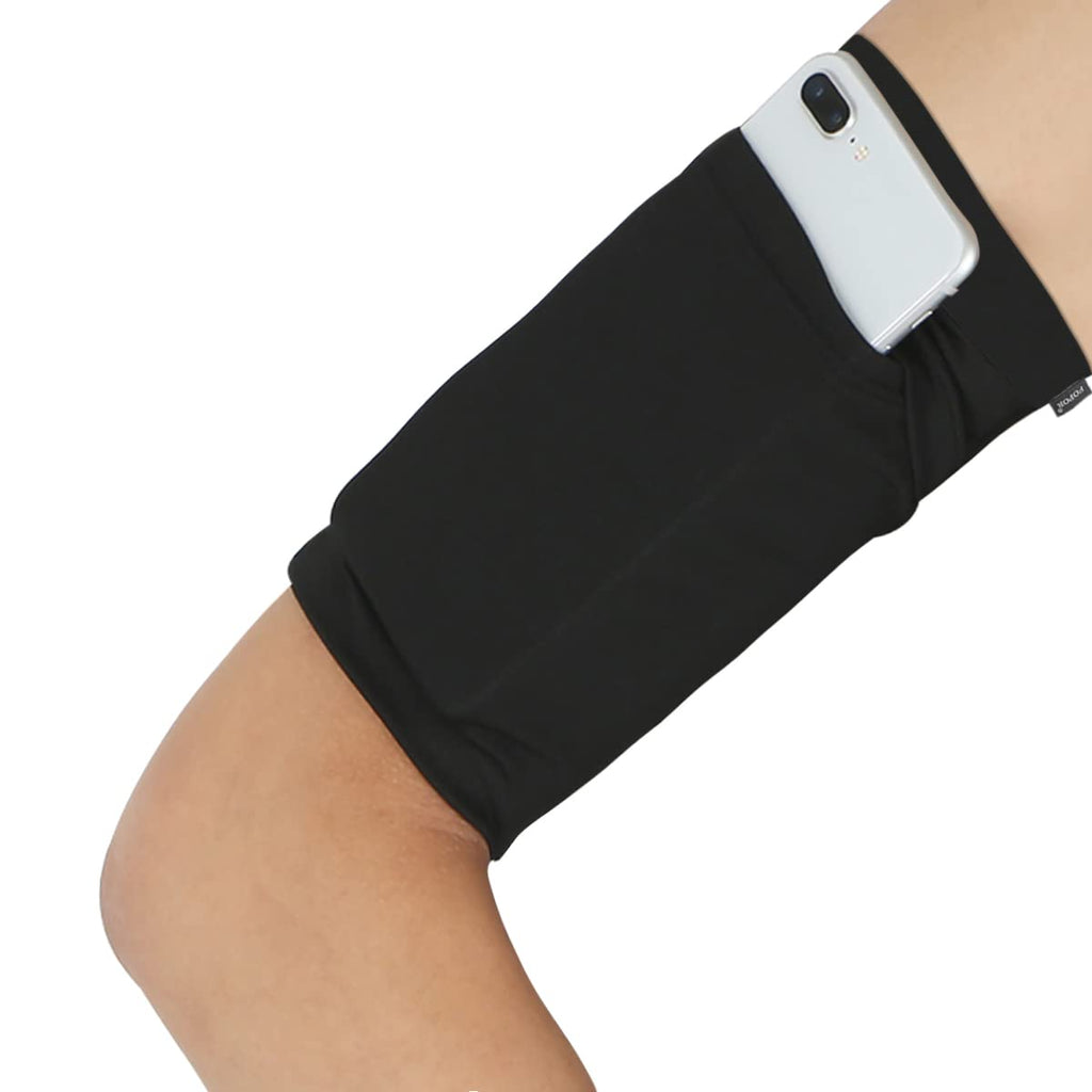 [Australia - AusPower] - Smaller Thinner XSmall Cell Phone Armband for Fitness Workouts Gym Exercise Working Out Training Marathon Walking Skating Riding Cycling Gardening Yoga Armband Sleeve for Thin Women Men/XSmall/Black Black / X-Small X-Small: Armband Circumference 8.0'' 