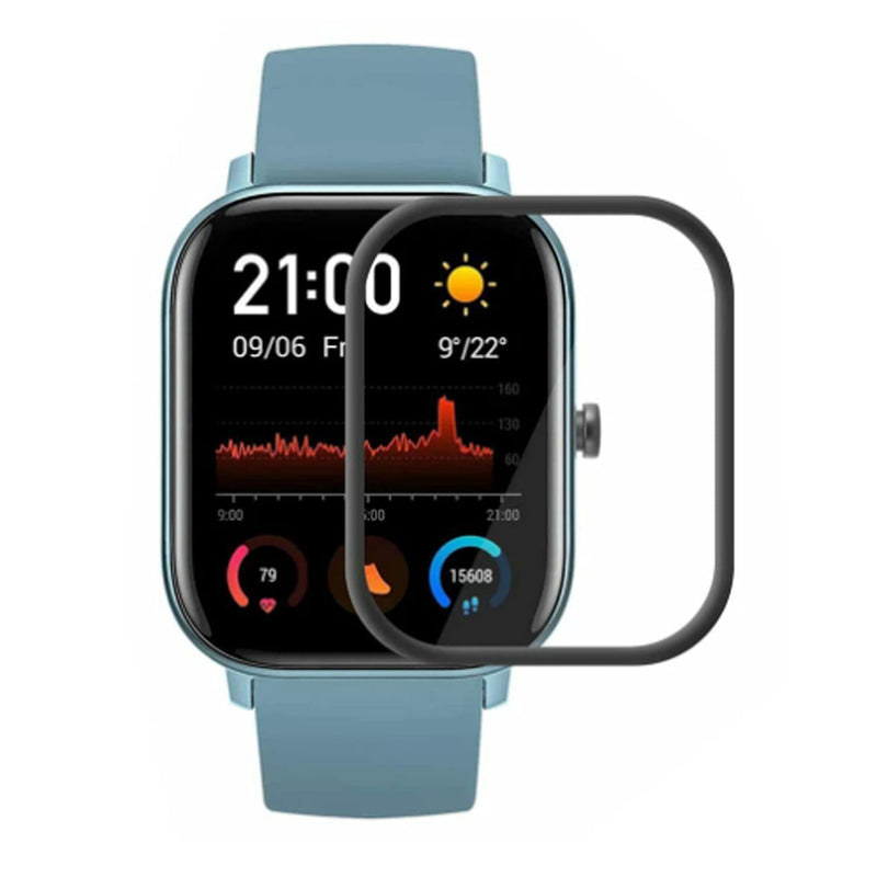 [Australia - AusPower] - Compatible for Amazfit GTS 2e Screen Protector, 3D Curved Full Coverage PET Soft Screen Protective Film for Smartwatch (3pcs) 
