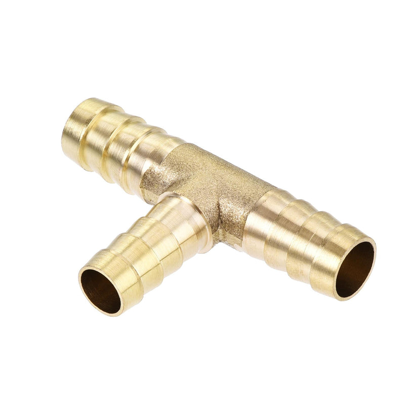 [Australia - AusPower] - uxcell Reducing Barb Hose Fitting Tee T Shape Pipe Connector Brass 3/8" x 3/8" x 5/16" 3/8" x 3/8" x 5/16" 