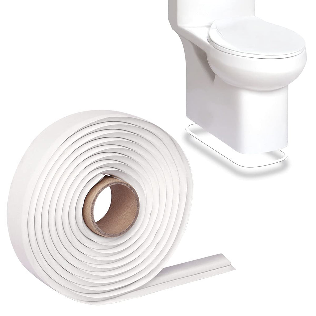 [Australia - AusPower] - EADOT Self Adhesive Tape for Toilet Caulk Tape Self Adhesive Caulk Strip Rubber Seal Strip for Toilet Bowl Install, Toilet Adhesive Tape, Wash Basin Adhesive Kitchen Sink Rubber Caulk Strip White 
