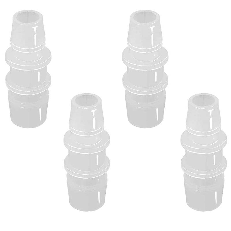[Australia - AusPower] - ANPTGHT 1/2" to 1/4" Hose Barb Reducer Pipe Fittings Adapter Plastic Joint connector Splicer Mender for Aquarium Household Transport Fuel Gas Liquid Air (Pack of 4) 1/2"-1/4" 