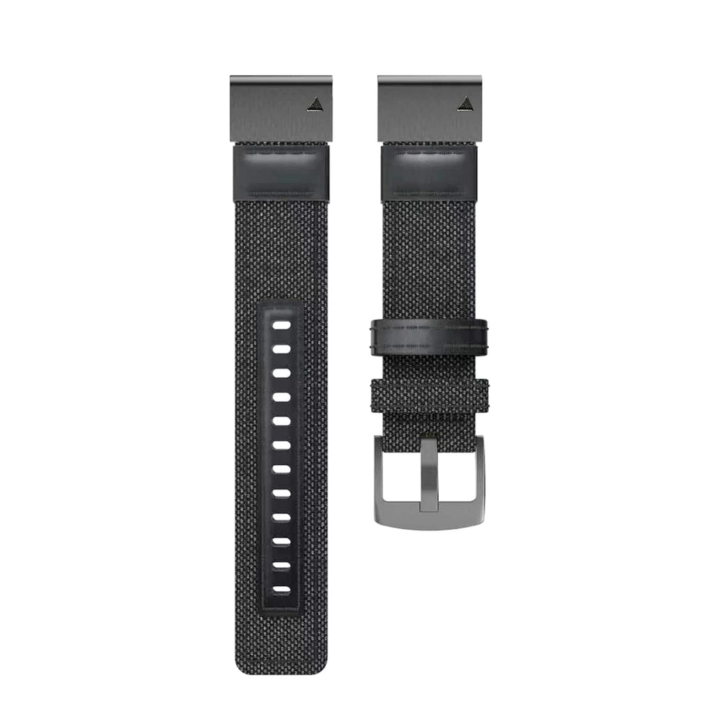 [Australia - AusPower] - EANWireless Compatible with Garmin Fenix 6 Watch Strap, Easy Fit 22mm Nylon Replacement Watch Band for Fenix 6/Fenix 6 Pro/Fenix 5/Fenix 5Plus Smartwatch, Black 