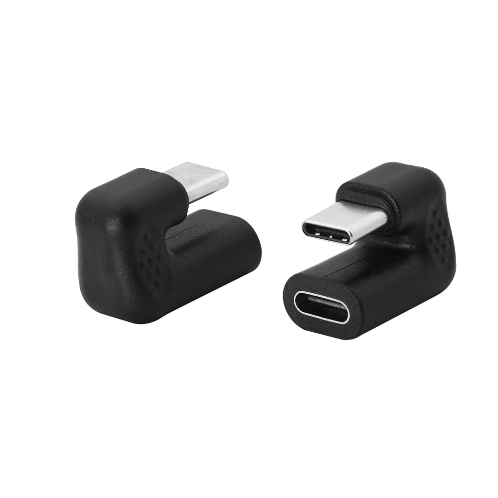 [Australia - AusPower] - USB C Adapter 180 Degree Angled YACSEJAO USB Type C Male to Micro USB Female U Shape Adapter for Laptop & Tablet & Mobile Phone Etc（2 Pack） 