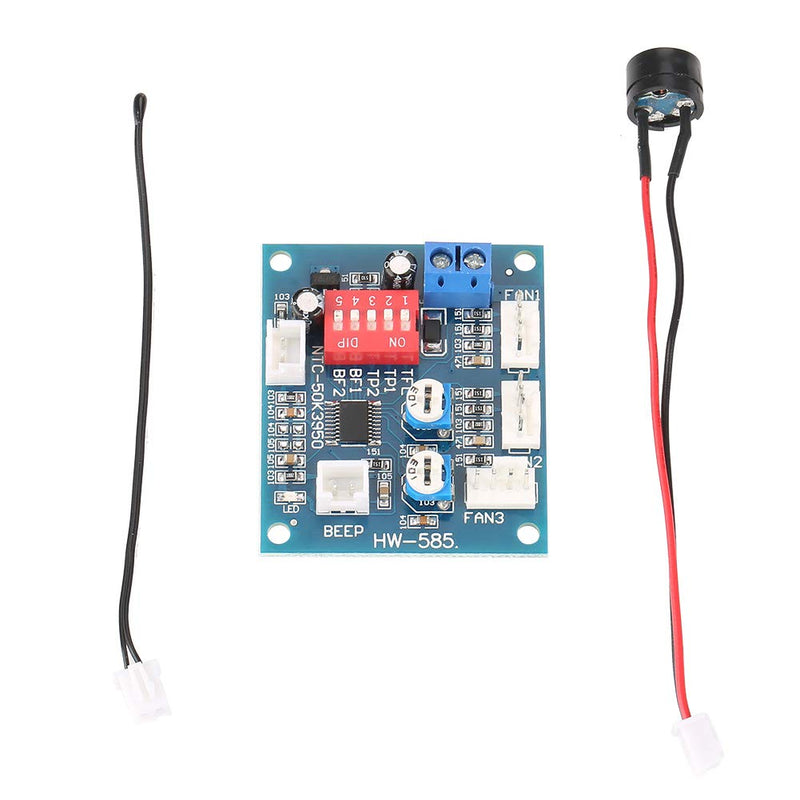 [Australia - AusPower] - DC 12V Four Wire Thermostat PWM Fan Speed Controller Governor Module，Temperature Control Speed Controller Module for PC 