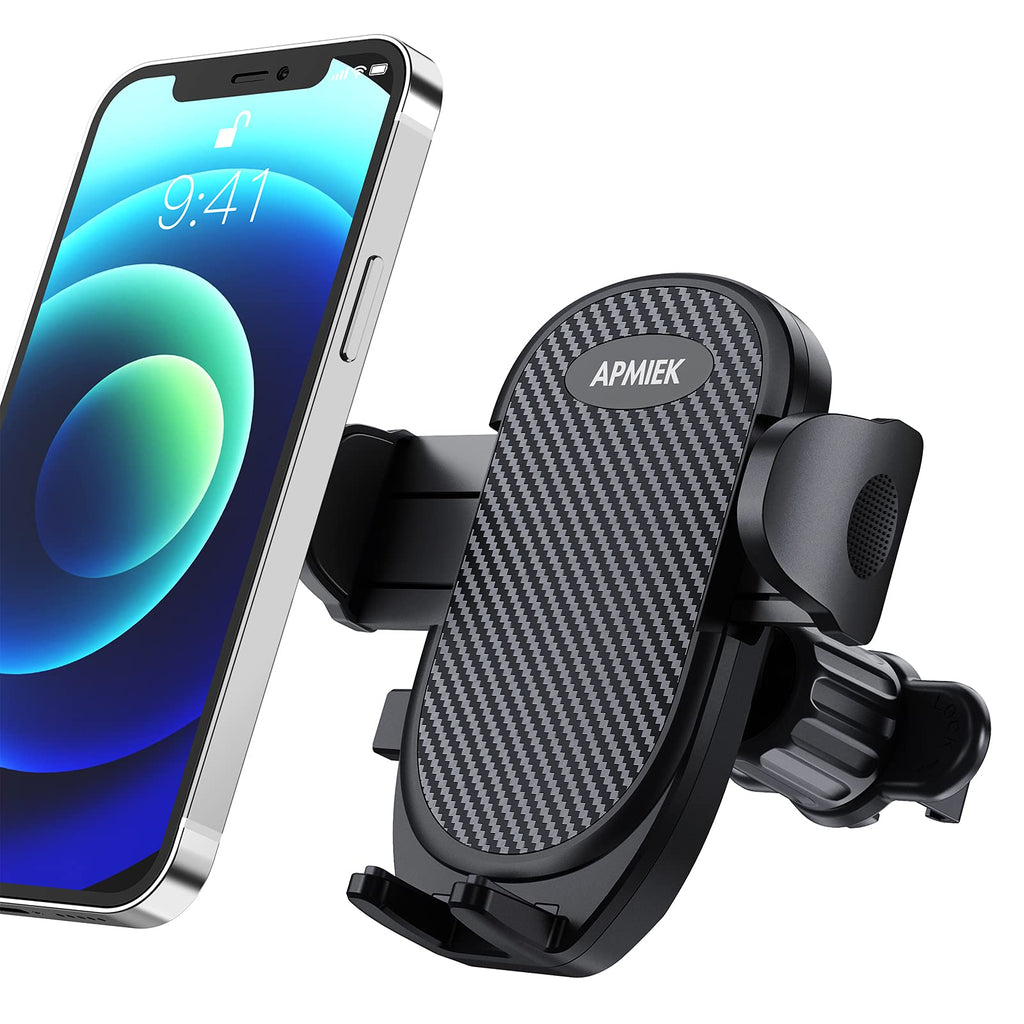 [Australia - AusPower] - APMIEK Car Phone Holder Mount, [Upgraded & More Stable/Duraber/Convenient] Air Vent Holder Universal Cell Phone Holder for Car One-Hand Operation 360° Rotation Compatible with All 4''-7'' Smartphone 
