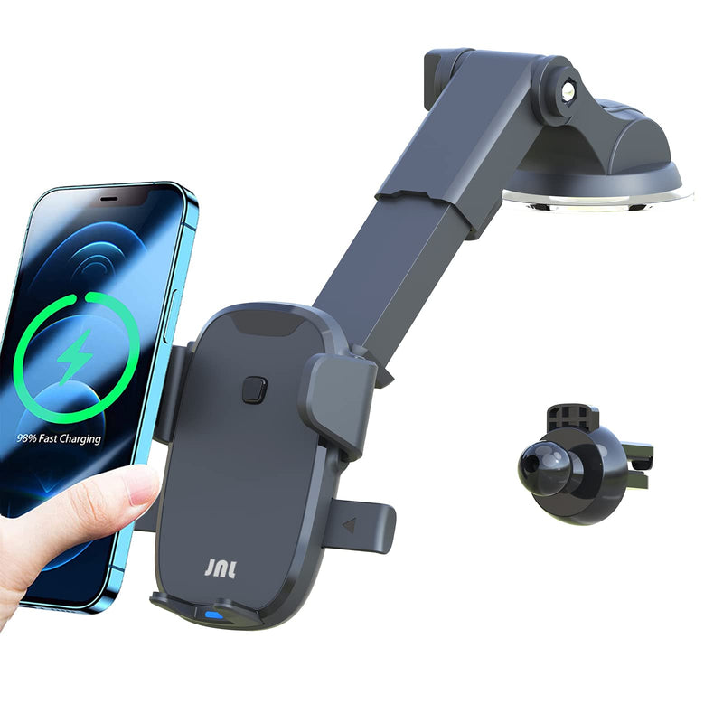 [Australia - AusPower] - JNL Car Wireless Charger Qi Fast Charge Car Mount Universal Vehicle Cell Phone Mount Cradle Compatible with iPhone 13, 12/Mini/11 Pro Max,Samsung S22,S21,S20, Note 20 