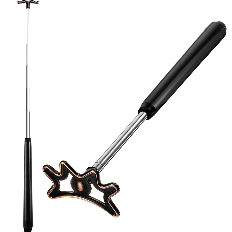 [Australia - AusPower] - Sumind Retractable Pool Bridge Stick,Billiards Cue Stick Bridge with Removable Bridge Head and Wood Handle Billiards Pool Cue Accessory for Pool Cue Table 