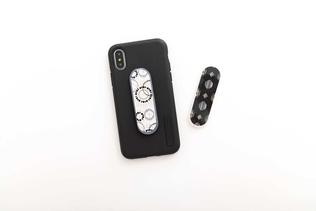 [Australia - AusPower] - YubiLoop Phone Grip Hook and Foldable Stand (1 Base + 2 Bands) | Universal Selfie Finger Ring Strap with Collapsible Kickstand Loop | Smartphone, Phone Case Accessories (The Luna) The Luna 