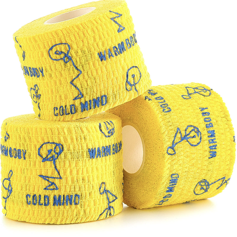 [Australia - AusPower] - WARM BODY COLD MIND Premium Lifting Thumb Tape for Weightlifting, Powerlifting & Strength Deadlift Training - Hook Grip Tearable Elastic Cotton Sweat Proof and Breathable 
