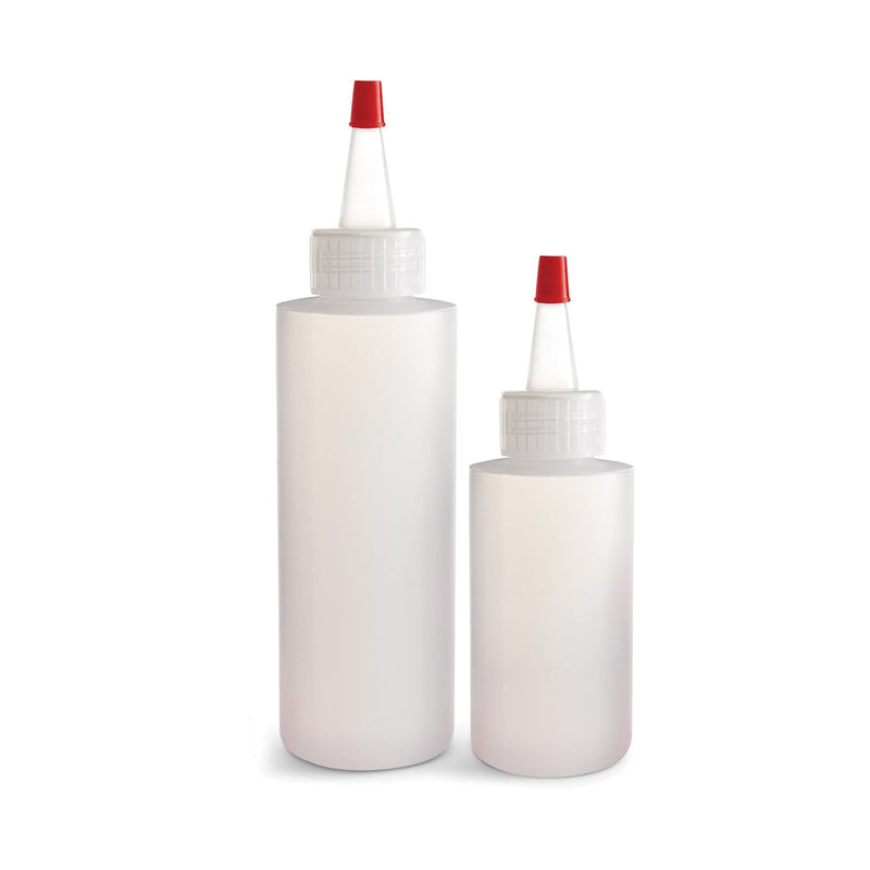 [Australia - AusPower] - Mrs. Anderson's Baking Mini Squeeze Bottles with Caps, Clear, 2-Ounce and 4-Ounce, 2-Piece Set 