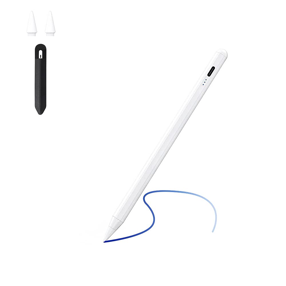 [Australia - AusPower] - Rncowei Stylus Pen for iPad with Palm Rejection,with Power Display,and Tilt Design ipad Pencil, Compatible with (2018 and Later) Apple iPad for Precise Writing/Drawing 