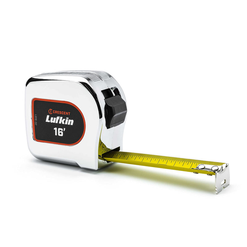 [Australia - AusPower] - Crescent Lufkin 1" x 16' Chrome Case Yellow Clad Tape Measure - L916-02 