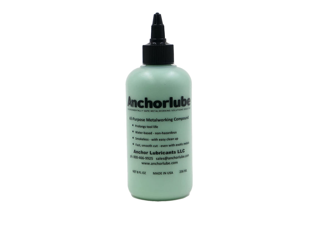 [Australia - AusPower] - Anchorlube All-Purpose Metalworking Compound 8oz - Water-Based Cutting Fluid for Drilling, Tapping, Sawing - Great on Stainless Steel | No Oil 
