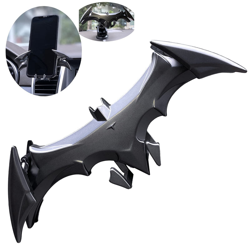 [Australia - AusPower] - Alloy Material Car Phone Bat Mount Unique Phone Holder for Car Gifts for Men Universal Vent/Dash/Windshield Gravity Automatic Locking Hands Free 