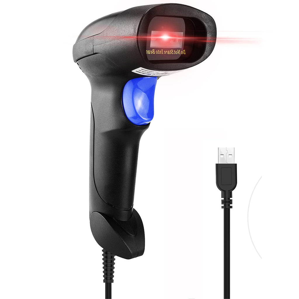 [Australia - AusPower] - NetumScan USB 1D Barcode Scanner, Handheld Wired CCD Barcode Reader Supports Screen Scan UPC Bar Code Reader for Warehouse, Library, Supermarket USB 1D Scanner 