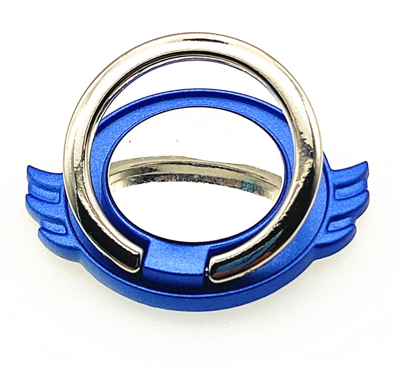 [Australia - AusPower] - Angel Wing 360 Degree Rotatiing Universal Cell Phone Ring Stand Holder Buckle (Blue) Blue 