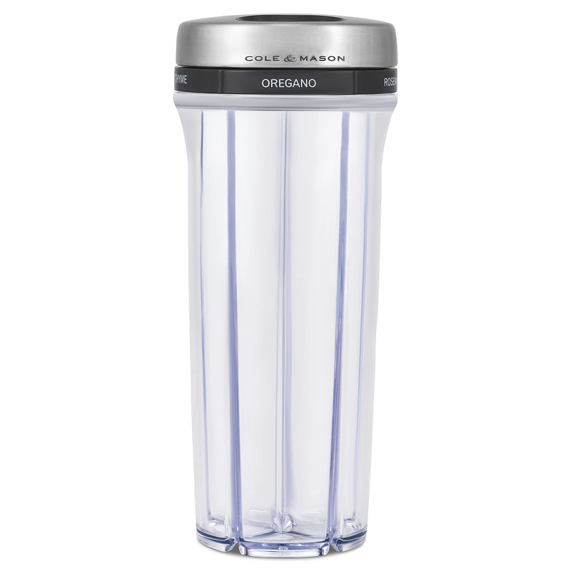 [Australia - AusPower] - Cole & Mason Saunderton Spice Storage & Shaker, Five Empty Spice Shakers,Clear, Silver 