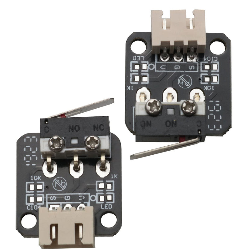 [Australia - AusPower] - WELWIK 2PCS X/Y/Z Axis End Stop Limit Switch, 3D Printer End Stop Switch 3Pin N/O N/C Control Limit Switch for Ender-3, Ender-3 Pro, CR-10, 10S, S4, S5 