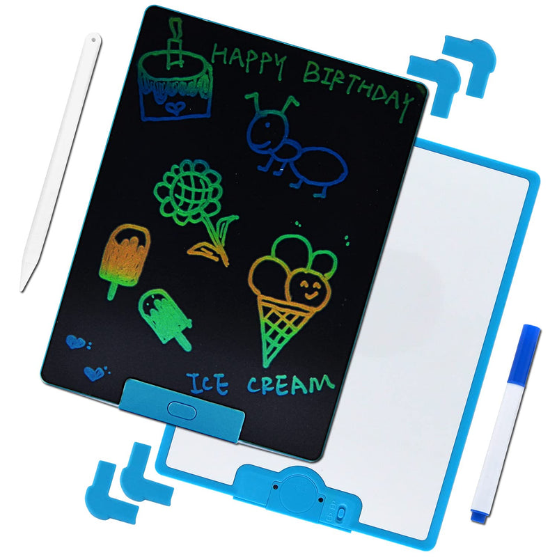 [Australia - AusPower] - LCD Writing Tablet, 10-Inch Electronic Digital Writing and Drawing Doodle Board, Graphic Tablet, Gift for Kids and Adults at Home,School and Office (Blue)-Acroma 