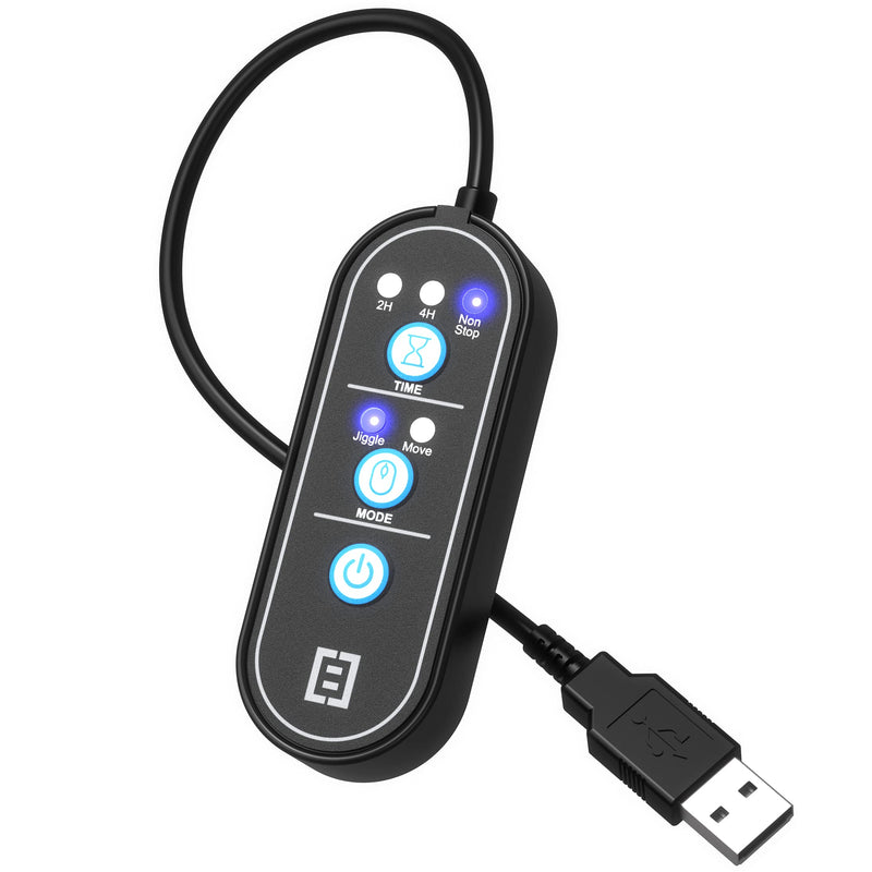 [Australia - AusPower] - Tech8 USA, 2-in-1 Mouse Mover and Jiggler in 1, Keeps PC Active, Status Green, Undetectable, Timer Function, Dual Mode, American Company 