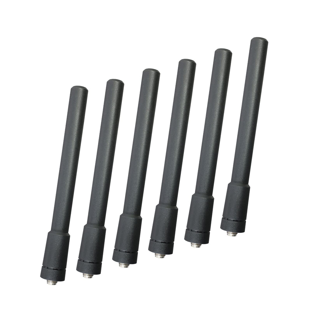 [Australia - AusPower] - Antennas for SAMCOM Walkie Talkie, Two Way Radio Replacement Short Antenna 4.3 Inches, UHF 400-480 MHz Single Band with SMA Female Connector(6 pcs) 